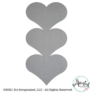 Bare Metal - Stacked Hearts  RT MetalCraft, LLC 