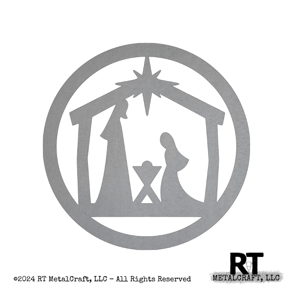 Nativity Round 5 Inch