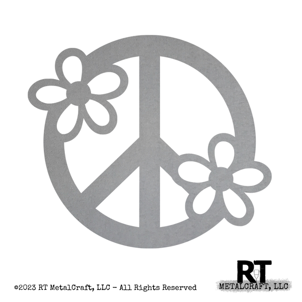 Bare Metal - Peace Sign With Flowers