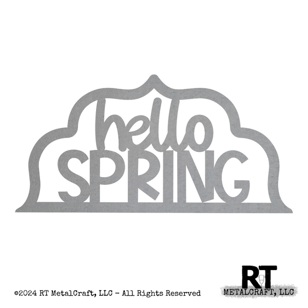 Door Hanger Top - Hello Spring