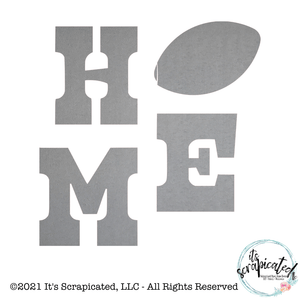 Porch Candy® - HOME FOOTBALL - Bare Metal Design Set  