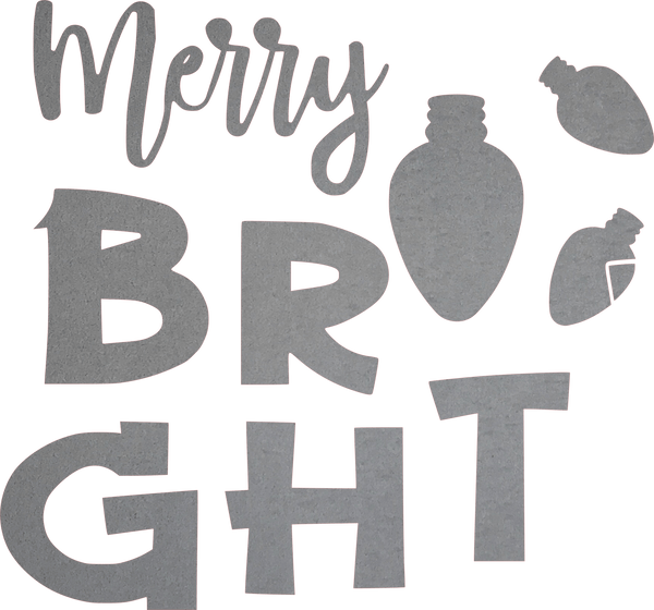 Porch Candy® - MERRY & BRIGHT- Bare Metal Design Set 