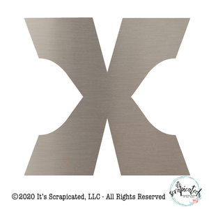 Bare Metal - Letter X 