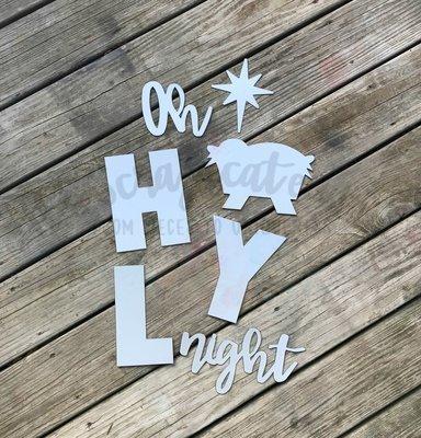 Porch Candy® - OH HOLY NIGHT - Bare Metal Design Set 